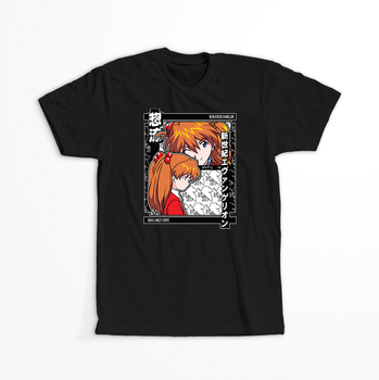 Koszulka Czarna Neon Genesis Evangelion - WYBIERZ KOLOR KOSZULKI I FASON