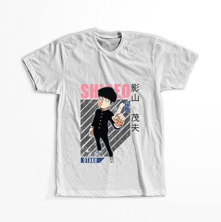 Koszulka Biała Mob Psycho 100 WYBIERZ KOLOR KOSZULKI I FASON