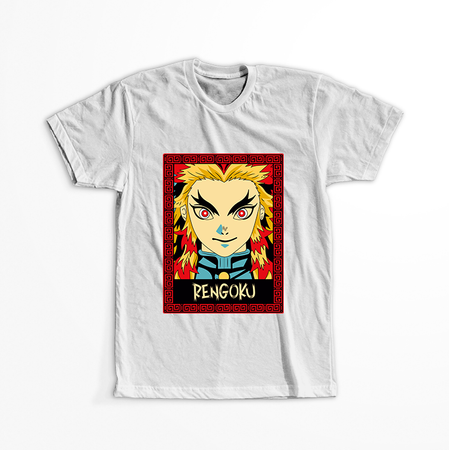 Koszulka Biała Demon Slayer / Kimetsu no Yaiba / Miecz zabójcy demonów - WYBIERZ KOLOR KOSZULKI I FASON