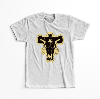 Koszulka Biała -  Black Clover - WYBIERZ KOLOR KOSZULKI I FASON