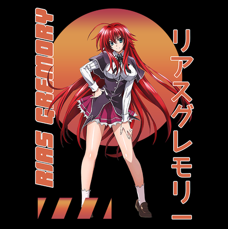 Koszulka Biała Highschool DxD - WYBIERZ KOLOR KOSZULKI I FASON