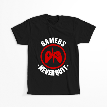 Koszulka Gamers never quit WYBIERZ KOLOR KOSZULKI I FASON