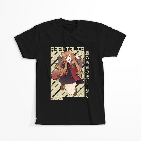 Koszulka Czarna - The Rising of the Shield Hero - WYBIERZ KOLOR KOSZULKI I FASON