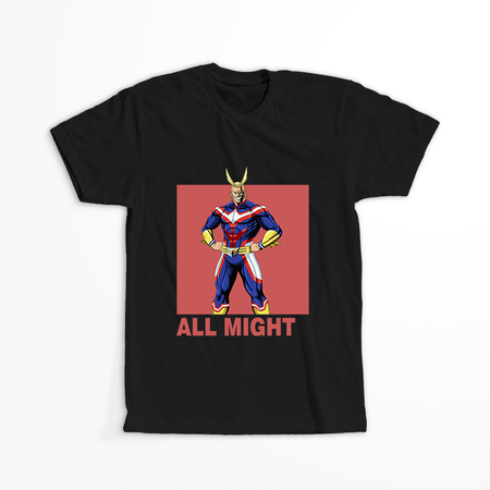 Koszulka Czarna My Hero Academia / Akademia bohaterów - WYBIERZ KOLOR KOSZULKI I FASON
