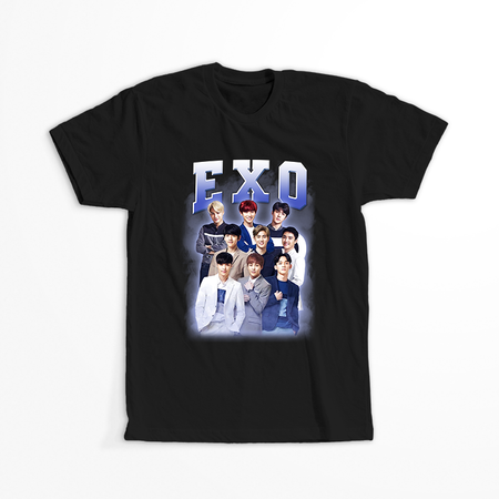 Koszulka Czarna - EXO - WYBIERZ KOLOR KOSZULKI I FASON