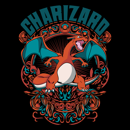 Koszulka Czarna - Pokemon x Naruto - WYBIERZ KOLOR KOSZULKI I FASON