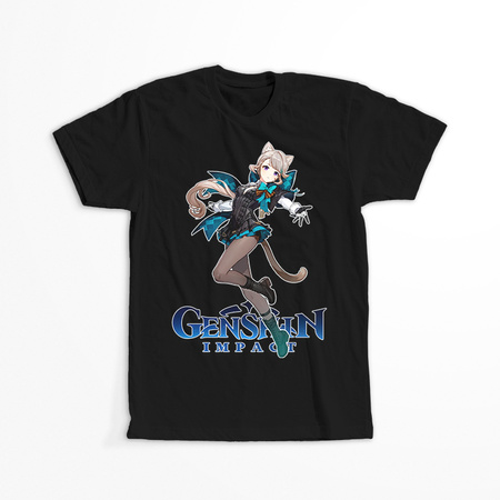 Koszulka Czarna Genshin Impact - Lynette - WYBIERZ KOLOR