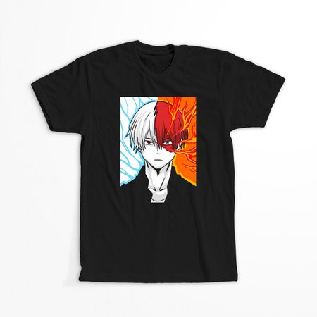 Koszulka Czarna My Hero Academia / Akademia bohaterów - WYBIERZ KOLOR KOSZULKI I FASON