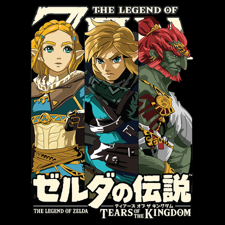 Koszulka Czarna The Legend of Zelda - WYBIERZ KOLOR KOSZULKI I FASON