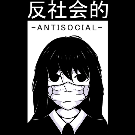 Koszulka Antisocial KOLOR KOSZULKI I FASON