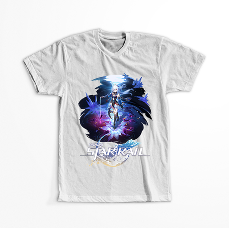 Koszulka Czarna - Honkai Star Rail  - Jingliu WYBIERZ KOLOR KOSZULKI I FASON