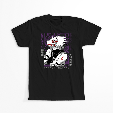Koszulka Czarna Naruto / Boruto - WYBIERZ KOLOR KOSZULKI I FASON