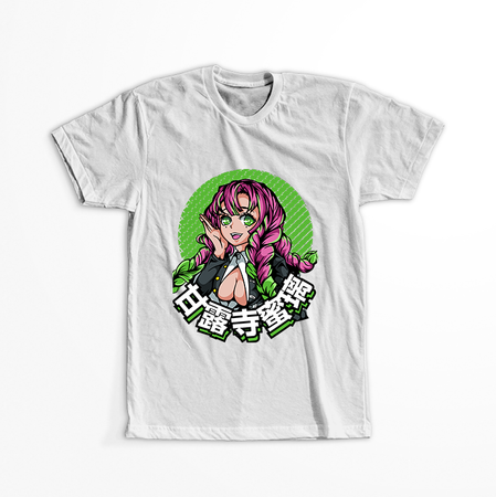 Koszulka Biała Demon Slayer / Kimetsu no Yaiba / Miecz zabójcy demonów - WYBIERZ KOLOR KOSZULKI I FASON