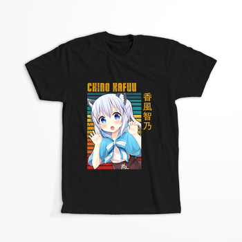 Koszulka Czarna - Is the Order a Rabbit? - WYBIERZ KOLOR KOSZULKI I FASON