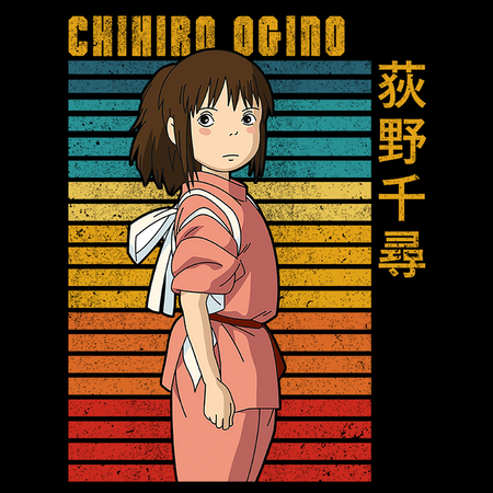 Koszulka Czarna - Spirited Away / W krainie bogów  - WYBIERZ KOLOR KOSZULKI I FASON