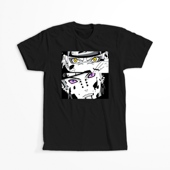 Koszulka Czarna Naruto / Boruto - WYBIERZ KOLOR KOSZULKI I FASON