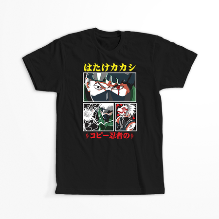 Koszulka Czarna Naruto / Boruto - WYBIERZ KOLOR KOSZULKI I FASON