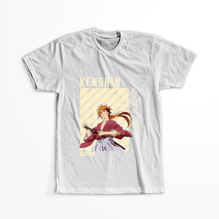 Koszulka Biała Rurouni Kenshin WYBIERZ KOLOR KOSZULKI I FASON