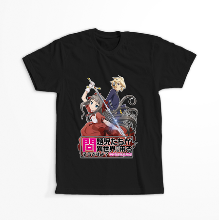 Koszulka Czarna Mondaiji-tachi ga Isekai kara Kuru Sou Desu yo? WYBIERZ KOLOR KOSZULKI I FASON