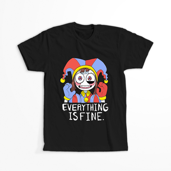 Koszulka Czarna The Amazing Digital Circus / Obłędny Cyfrowy Cyrk - WYBIERZ KOLOR KOSZULKI I FASON