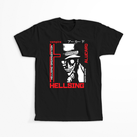 Koszulka Czarna -  Hellsing - WYBIERZ KOLOR KOSZULKI I FASON