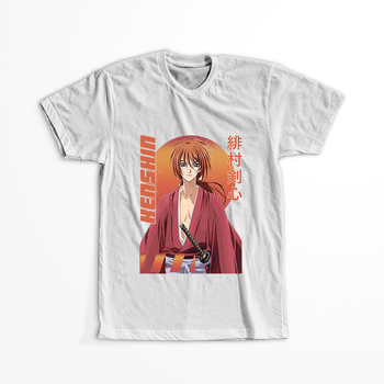 Koszulka Biała Rurouni Kenshin WYBIERZ KOLOR KOSZULKI I FASON