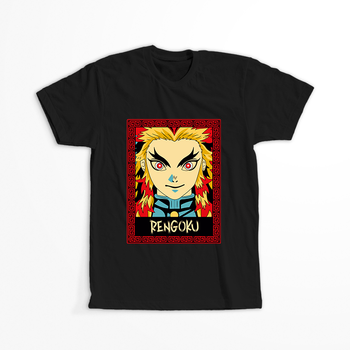 Koszulka Czarna Demon Slayer / Kimetsu no Yaiba / Miecz zabójcy demonów - WYBIERZ KOLOR KOSZULKI I FASON