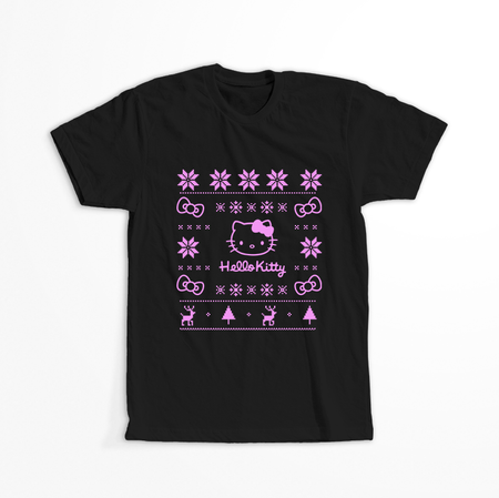 Koszulka Czarna - Hello Kitty - WYBIERZ KOLOR KOSZULKI I FASON