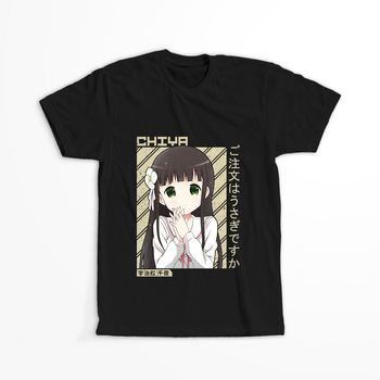 Koszulka Czarna - Is the Order a Rabbit? - WYBIERZ KOLOR KOSZULKI I FASON