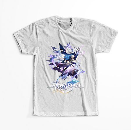 Koszulka Biała - Honkai Star Rail  - Arlan WYBIERZ KOLOR KOSZULKI I FASON