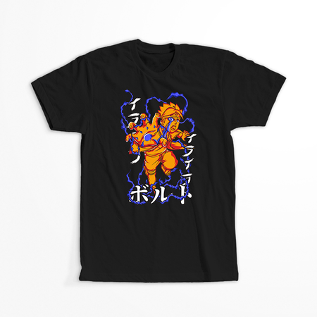 Koszulka Czarna Naruto / Boruto - WYBIERZ KOLOR KOSZULKI I FASON