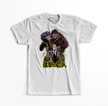 Koszulka Biała Attack on titan WYBIERZ KOLOR KOSZULKI I FASON