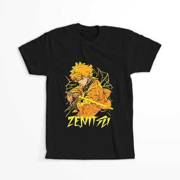 Koszulka Czarna Demon Slayer / Kimetsu no Yaiba / Miecz zabójcy demonów - WYBIERZ KOLOR KOSZULKI I FASON