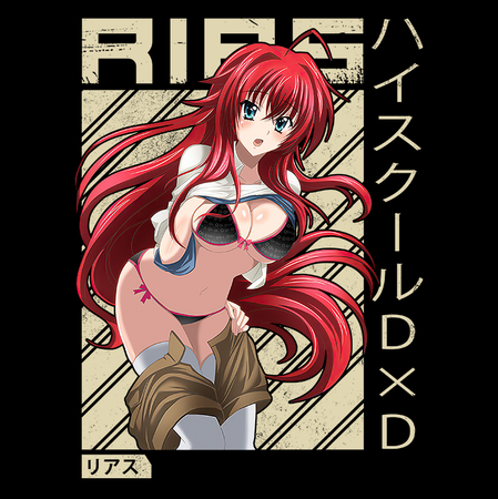 Koszulka Czarna Highschool DxD - WYBIERZ KOLOR KOSZULKI I FASON