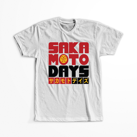 Koszulka Biała Sakamoto Days - WYBIERZ KOLOR KOSZULKI I FASON