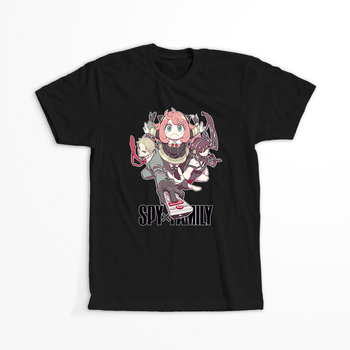 Koszulka Czarna Spy X Family - WYBIERZ KOLOR KOSZULKI I FASON