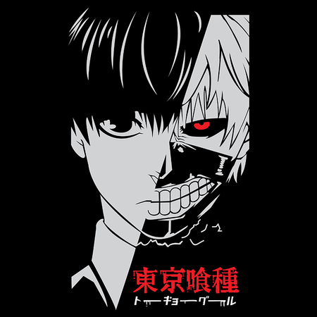 Koszulka Biała Tokyo Ghoul - WYBIERZ KOLOR KOSZULKI I FASON