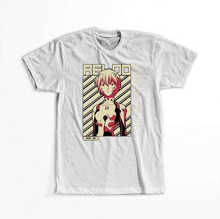 Koszulka Biała Neon Genesis Evangelion - WYBIERZ KOLOR KOSZULKI I FASON