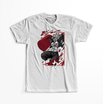 Koszulka Biała  Chainsaw Man WYBIERZ KOLOR KOSZULKI I FASON