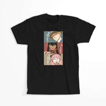 Koszulka Czarna Spy X Family - WYBIERZ KOLOR KOSZULKI I FASON