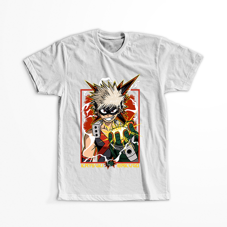 Koszulka Biała My Hero Academia / Akademia bohaterów - WYBIERZ KOLOR KOSZULKI I FASON