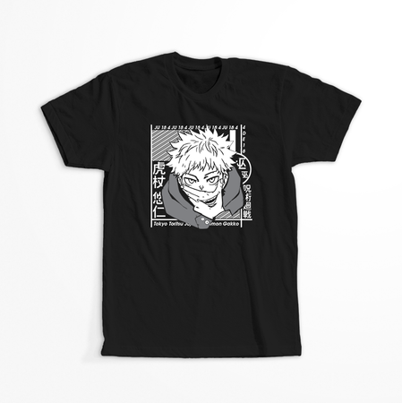 Koszulka Czarna Jujutsu Kaisen - WYBIERZ KOLOR KOSZULKI I FASON