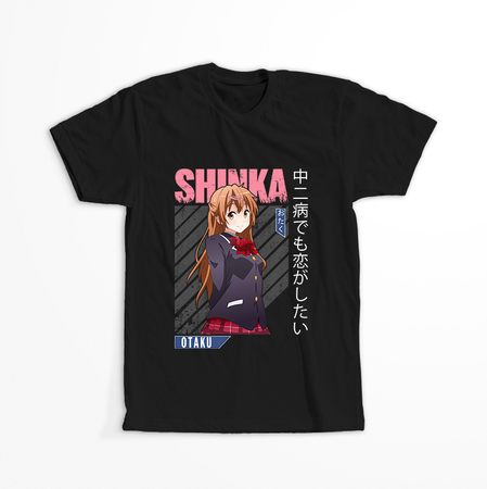 Koszulka Czarna Chuunibyou demo Koi ga Shitai! / Love, Chunibyo & Other Delusions! - WYBIERZ KOLOR KOSZULKI I FASON