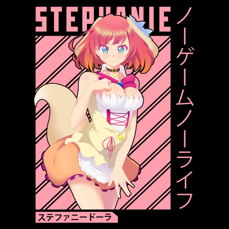 Koszulka Czarna No Game No Life - WYBIERZ KOLOR KOSZULKI I FASON