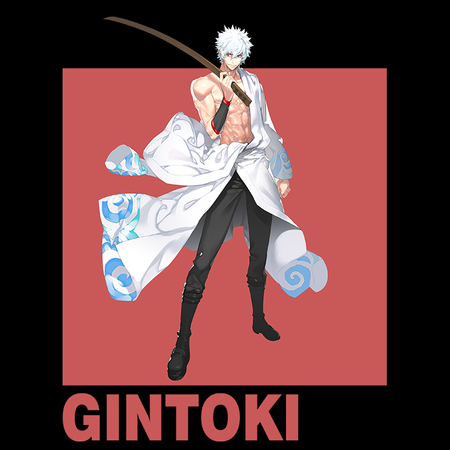 Koszulka Czarna Gintama WYBIERZ KOLOR KOSZULKI I FASON