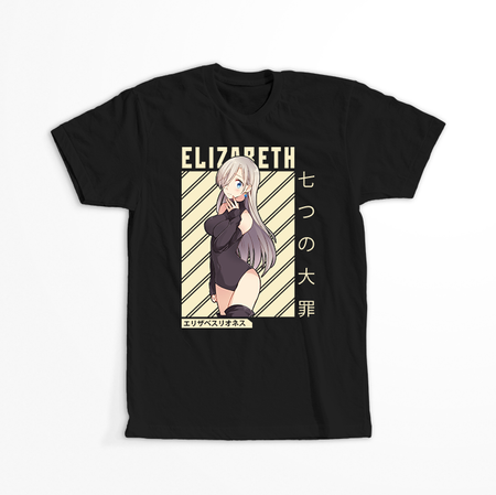Koszulka Czarna Seven Deadly Sins - WYBIERZ KOLOR KOSZULKI I FASON