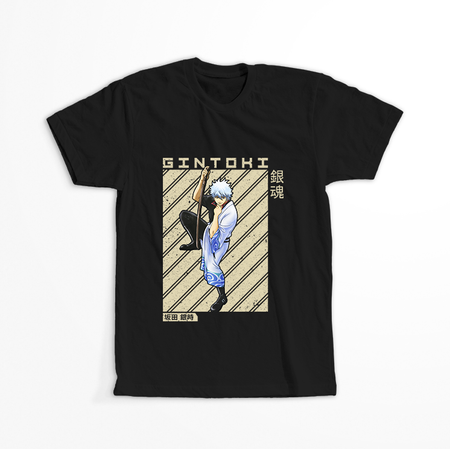 Koszulka Czarna Gintama WYBIERZ KOLOR KOSZULKI I FASON