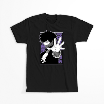 Koszulka Czarna My Hero Academia / Akademia bohaterów - WYBIERZ KOLOR KOSZULKI I FASON