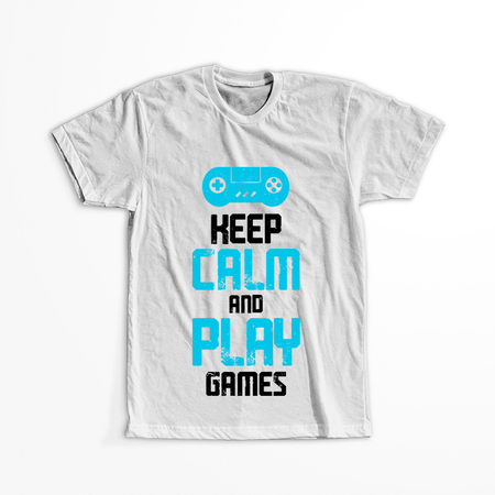 Koszulka Keep calm and play games WYBIERZ KOLOR KOSZULKI I FASON