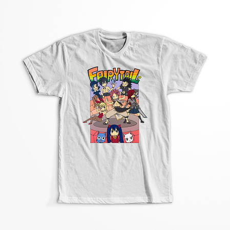 Koszulka Biała Fairy Tail - WYBIERZ KOLOR KOSZULKI I FASON